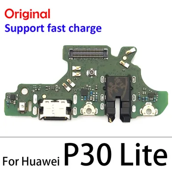 Originální Nabíjecí USB Port, Desky Flex Kabel Konektor Pro Huawei P9 P10 P20 P30 P40 Lite Plus Pro E Náhradní Díly