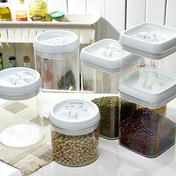 Plastové Těsnění Vzduchotěsné Skladování Potravin Box, Plechovky, Nádoby Kuchyňské Obilí Kontejner SDF-LODI