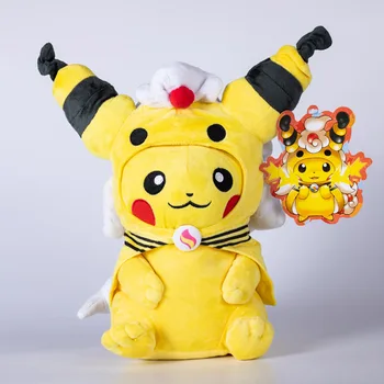 Plněné AnimalsToys 30cm Pokemon Pikachu, PROTOŽE Ampharos Plyšová Hračka Oblíbeného dětského Narozeniny a Vánoční Dárky