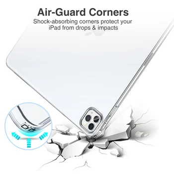 Pro iPad Pro 12,9 11 Případě Mini 6 2021 Silikon Transparentní Ultra Tenký Kryt Pro iPad Air 4 Případě Coque Příslušenství