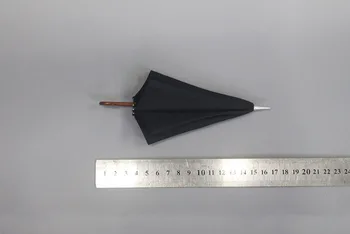 Pro sbírky měřítku 1/6 černý deštník model o 17cm ZY3003 uchycení 12
