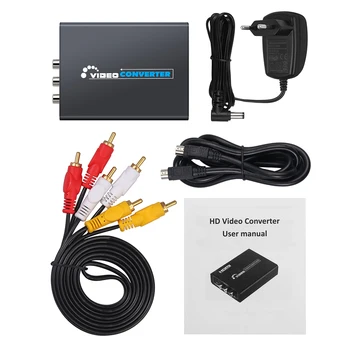 PROZORE 720P / 1080P 3RCA AV CVBS Kompozitní S-Video R/L Audio do HDMI-kompatibilní Adaptér, Můžete s Napájecí Adaptér pro NES, SNES