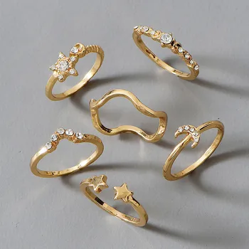 Prsteny Vinobraní Geometrické Otevřené Kroužky pro Ženy Nové Módní Zásnubní Večírek, Dar, Módní Šperky Příslušenství Anillos Bague