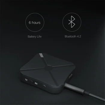 PzzPss Bluetooth 4.2 Přijímač Vysílač 2 V 1 Audio Stereo Hudby Bezdrátový Adaptér S RCA na 3,5 mm AUX Jack Pro Auto, TV, PC