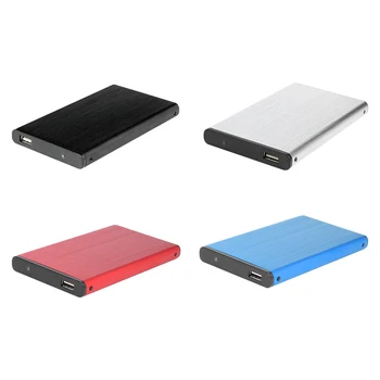 Přenosný 480Mbps USB 2.0 Mobilní Pevný Disk Disk Případě, Hliníková Slitina 10 TB 2,5 palcový SATA HDD SSD Externí Skříň Box