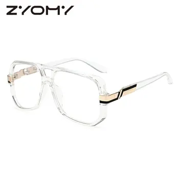 Q Brýle Muži Big Box Nadrozměrných Gradientu Filmu Objektivy Double Beam Značka Designer Žen Brýle Oculos de sol UV400