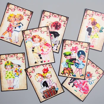 Retro Kawaii Valentine Den Chlapec Dívka Craft Papír Nástěnné Dekorace DIY Roztomilý Papírnictví Hračky Materiál, Karta, Dekorace