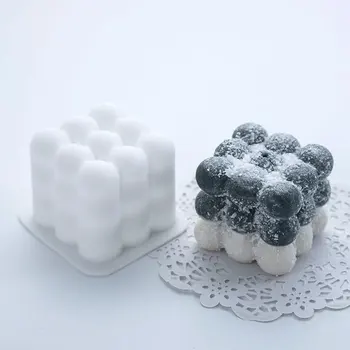 Rubikova kostka silikonové formy DIY pryskyřice formy ručně vyráběné mýdlo svíčka formy trojrozměrné pěna silikonové svíčka formy plísní