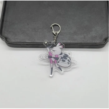 Sada 6 Anime Keychain Tak jsem Pavouka, Tak Co Kumoko Akrylový Přívěšek na klíče, Popruh Obrázek 6 cm