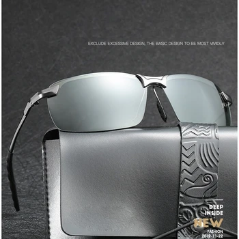 Samozabarvovací sluneční Brýle Muži Polarizované Řidičské Brýle Chameleon Samec Měnit Barvu Sluneční Brýle Den Noční Vidění Řidiče Brýle