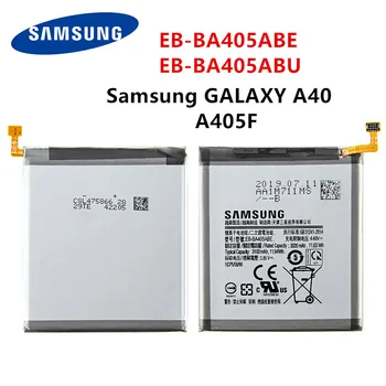 SAMSUNG Originální EB-BA405ABE EB-BA405ABU 3100mAh Baterie Pro SAMSUNG Galaxy A40 2019 SM-A405FM/DS A405FN/DS GH82-19582A+Nástroje