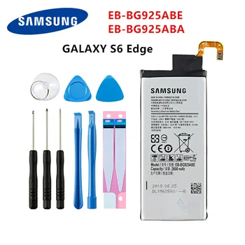 SAMSUNG Originální EB-BG925ABE EB-BG925ABA 2600mAh Baterie Pro Samsung Galaxy S6 Edge G9250 G925 G925F G925S/V/+Nástroje