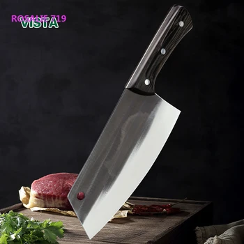 Sekáček nůž Kuchyňský Chef Nůž z Nerezové Oceli Ostré jako Břitva, Krájení, Nůž na Maso, Sekání Nůž Rukojeť Čínský Nůž na Maso