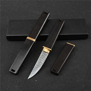 Sharp Mini Samurajský Bojový Nůž Venkovní Taktické Vojenské Pevnou Čepelí Tábor Sebeobrany Zbraně, Nože Lovecké Přežití Armády