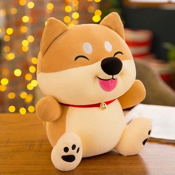 Shiba panenka spací polštář plyšová hračka roztomilý pes holka štěstí pes