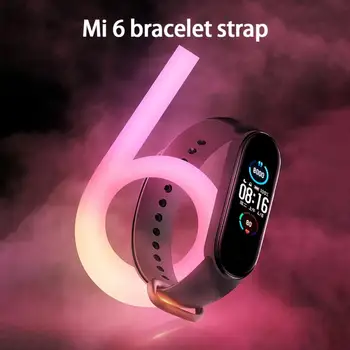 Silikonové Hodinky Kapela Náramek Pro Mi Band 5 6 Popruh Sport Watch Belt Loop Miband Popruh Náramek Pro Xiaomi Mi Band 4 3 Náramek