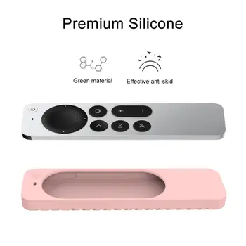 Silikonové Ochranné Pouzdro Kryt Pro Apple TV 4. Generace 4K Siri Dálkové Ovládání, Nárazuvzdorné Skořepiny Kůže Rukáv Rychlé Dodání