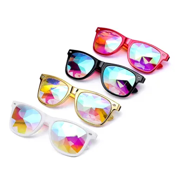 Sluneční brýle, Ženy, Rave Festival Party Brýle Muž Žena Retro Difrakci Objektivu 2020 Kaleidoskop Barevné Brýle pro Halloween