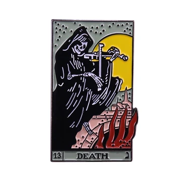 Smrt Grim Reaper Brož Roztomilý Duch Smalt Pin Temnoty pán Odznak Příslušenství