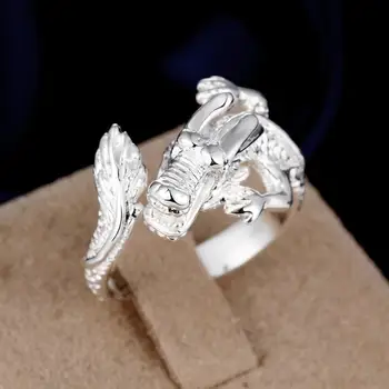 Speciální nabídka 925 Sterling Silver Prsten Pro muže žena v pořádku Dominantní Dračí prsten Módní Párty, Vánoční Dárky, Šperky