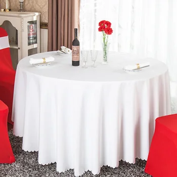 Svatební Party Laskavost Bílé Kulaté Banketní Ubrus Obřad Konference Dekor Černá Polyester Kryt Hotelové Restauraci Ubrus