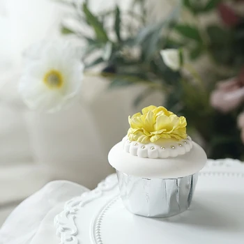 SWEETGO Umělé dortíky hlíny dezert model květina muffin domácí zdobení příslušenství předvést fotografie nástroje