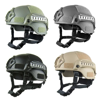 Taktické ABS Helma Nastavitelný Vojenská Přilba w/ Boční Lišty Venkovní Taktické Paintball CS SWAT na Koni Ochranu Zařízení
