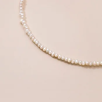 Trustdavis Luxusní 925 Sterling Silver Módní Sladkovodní Pearl Geometrické Šestiúhelník Náhrdelník Pro Ženy, Matka Den Šperky DA2001