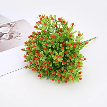 Umělé Milan Květiny Kytice Pro Svatební Party Falešné Rostliny Domů Svátek Vánoční Dekorace, Umělé Rostliny