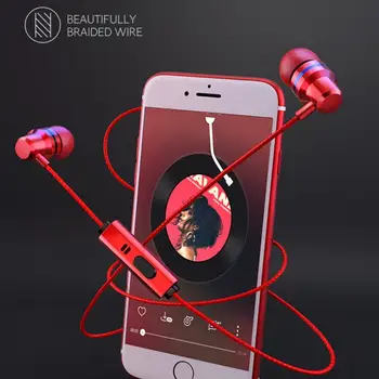 Univerzální Kovová Sluchátka Video Herní Kabelové Sluchátka Pro Xiaomi Mobilní Telefon Huawei V Ear Sluchátka Pro Pubg Místa Poslechu