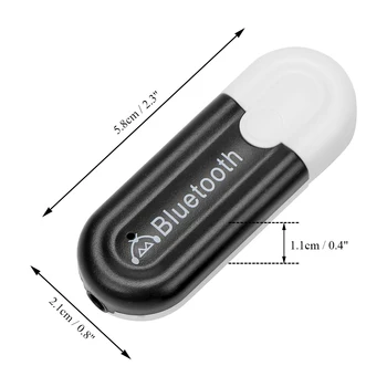 VAORLO 5.0 Bluetooth Přijímač Bezdrátový Adaptér Recevier Pro Car Kit Headset S 3,5 mm AUX Jack Stereo Audio Hudební reproduktory Adaptér