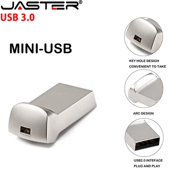 Vlastní LOGO Kovové Mini USB3.0 Flash Disk 4 GB 8 GB 16 GB 32 GB 64 GB 128 G vysokorychlostní Pen Disky Dárek Memory Stick Skutečné Kapacity