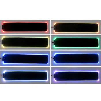 Vococal 47 x 10CM RGB Zářící LED s Gumovou Klávesnicí Zápěstí Rest Podpora Polštářek pro LOL Hráči Písaři Snadné Psaní Úlevu od Bolesti
