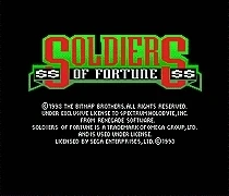 Vojáci Forturne NTSC-USA 16 bit MD Karetní Hra Pro Sega Mega Drive Pro Genesis