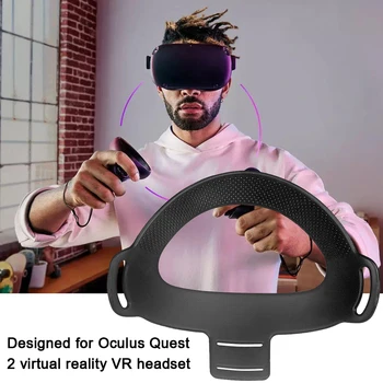 VR Headset Hlavu Polštář Pad TPU, Pevná Čelenka Popruh pro Oculus Quest 2