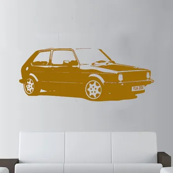 Vyměnitelné Vintage XL Velké Auto VW Golf GTI Mk1 Klasické Nástěnné Umění Obtisk Nálepka Domácí Dekoraci Art Mural Papír Auto Samolepka-100