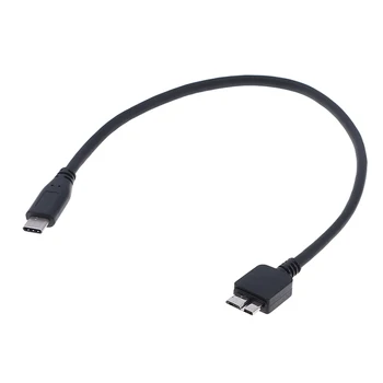Vysokorychlostní USB C-Micro Kabel Usb Typ C Na Mikro B Kabel Pro Hdd Pevný Disk, Telefon, Kabel 30cm Přenos Dat Nabíjecí Kabel