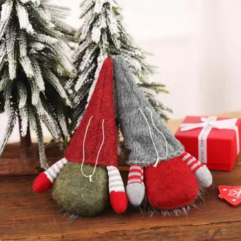 Vánoce Santa Anonymní Panenky, Vánoční Ozdoby Pro Domácí Veselé Vánoční Strom Visí Ornament, Vánoční Dárky Šťastný Nový Rok 2021