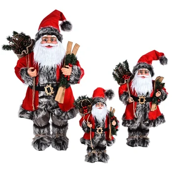 Vánoční Velký Santa Claus Panenky Santa Ozdoby Stojící Figurka Panenka Vánoční Domácí Dekorace Děti Dárek 30/45/60cm