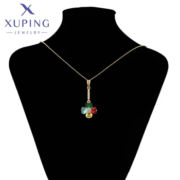 Xuping Šperky, Nejnovější Módní Styl Květina Dlouhý Pozlacený Přívěsek Ženy, Dívka, Dárek 539363