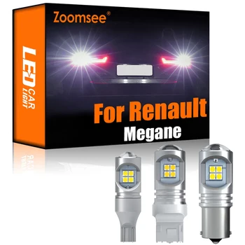 Zoomsee 2ks Bílé Reverzní LED Pro Renault Megane I II III IV 1 2 3 4 CC 1995-2017 Canbus Vnější Zálohování Zadní Světlo Žárovky Kit