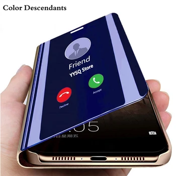 Zrcadlo Smart Flip Case Pro Samsung Galaxy A30 Případech Etui Kožené Telefonní Kryt Pro Samsung A30 30 A3 0 Dual SIM A305 Coque Capa
