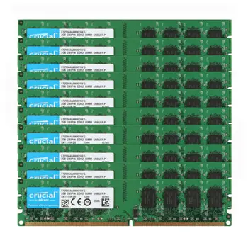 Zásadní 10x2GB PC2-6400U DDR2 800MHz 240pin DIMM 1.8 V RAM Desktop Paměti počítačové komponenty