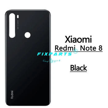 Černá Bílé Pouzdro Pro Xiaomi Redmi Note 8 Pro Zadní Sklo, Baterie, Dveře, Bydlení Note8T Náhradní Díl Pro Redmi Note 8 Zadní Kryt