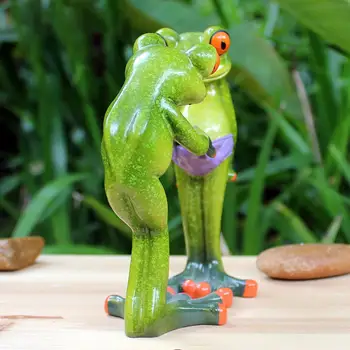 Žába Ornament, Roztomilý Tvar Sběratelskou Pryskyřice Řemesla Zvířecí Figurka pro Dárek 3D Mini Frog Ornament