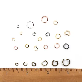 15g otevřený kroužek O-kroužek spojovací kroužek náušnice náušnice diy šperky materiál balíček příslušenství-dobrý jeden prsten