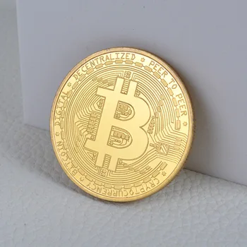 1KS Kreativní Suvenýr Pozlacené Bitcoin Mince Sběratelské Skvělý Dárek Bit Mince Sbírka Umění Fyzické Zlato, Pamětní Mince