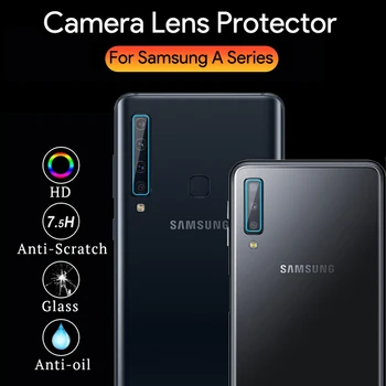 2 ks! Telefon Objektiv Sklo pro Samsung A50 A70 A20 A30 Fotoaparát Objektiv Protector pro Galaxy A9S A9 A8S A8 A7 A6S A6 Plus