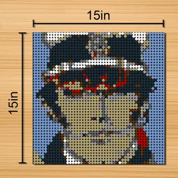 2304pcs CORTOED MALTESEING Film Kolekce Pixel Mozaika Umění Malování VH Stavební Bloky, Cihly Malované Dekorace Diy Hračky