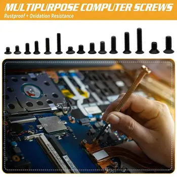 300ks Nastavit M2 M2.5 M3 Notebook Laptop Černá pozink Šrouby Matice pro Sony, DELL, Samsung, IBM, HP, Dell Počítačové Příslušenství